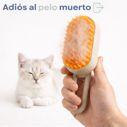 BrumaPet™ Cepillo Relajante con Vapor